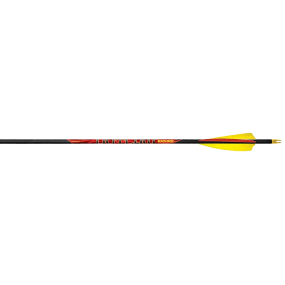 Black Eagle Outlaw 600 Spine Hunting Arrows with 3" BEA Shield Cut Feathers 6 pk.
