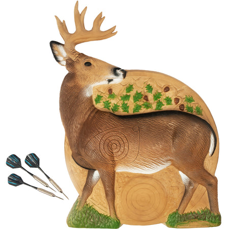 Rinehart Whitetail Dartboard Game Room Hunt Series