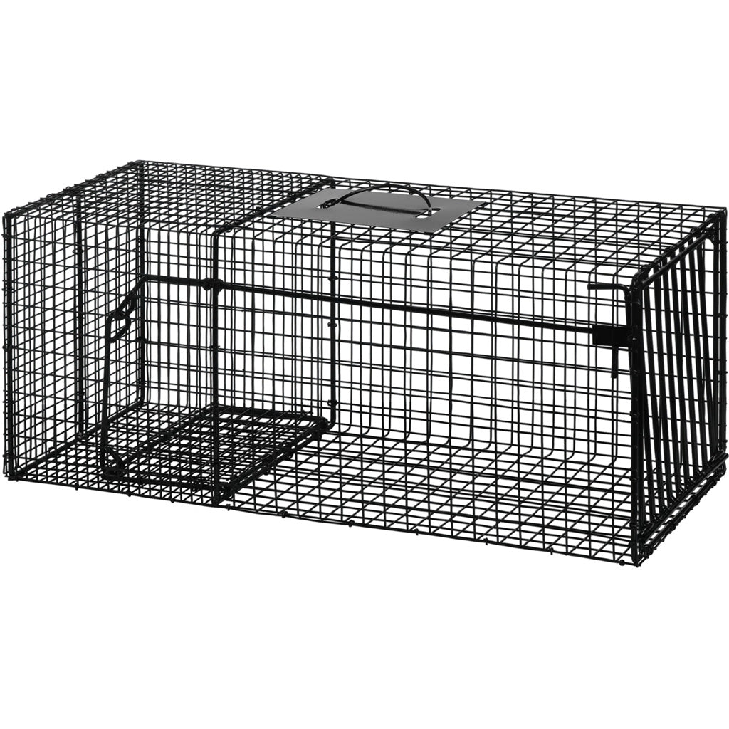 Bridger HD Coon Cage Trap Galvanized Powder-Coated Black