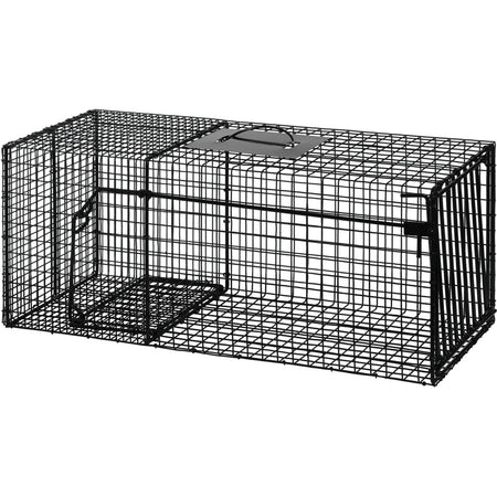 Bridger HD Coon Cage Trap Galvanized Powder-Coated Black