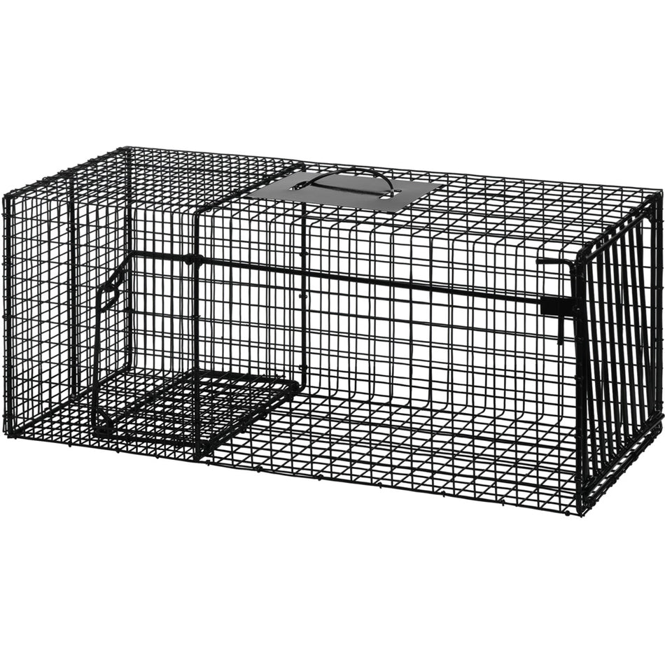 Bridger HD Coon Cage Trap Galvanized Powder-Coated Black