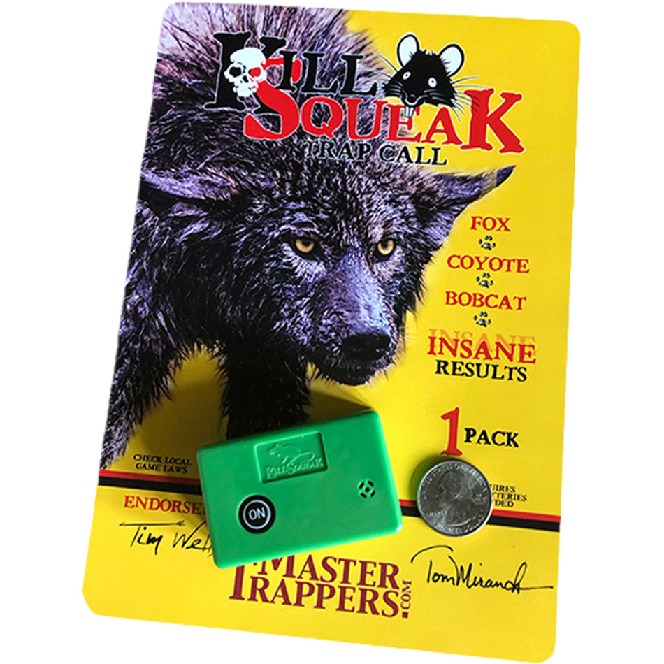 Tom Miranda Kill Squeak Trap Call for Foxes Coyotes Bobcats