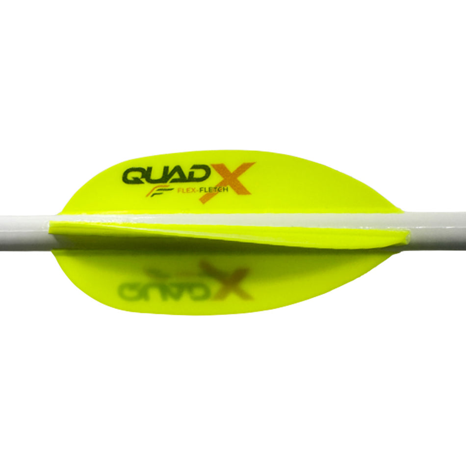 Flex Fletch Quad X 4-Fletch Vanes Fluorescent Yellow 50 pk.