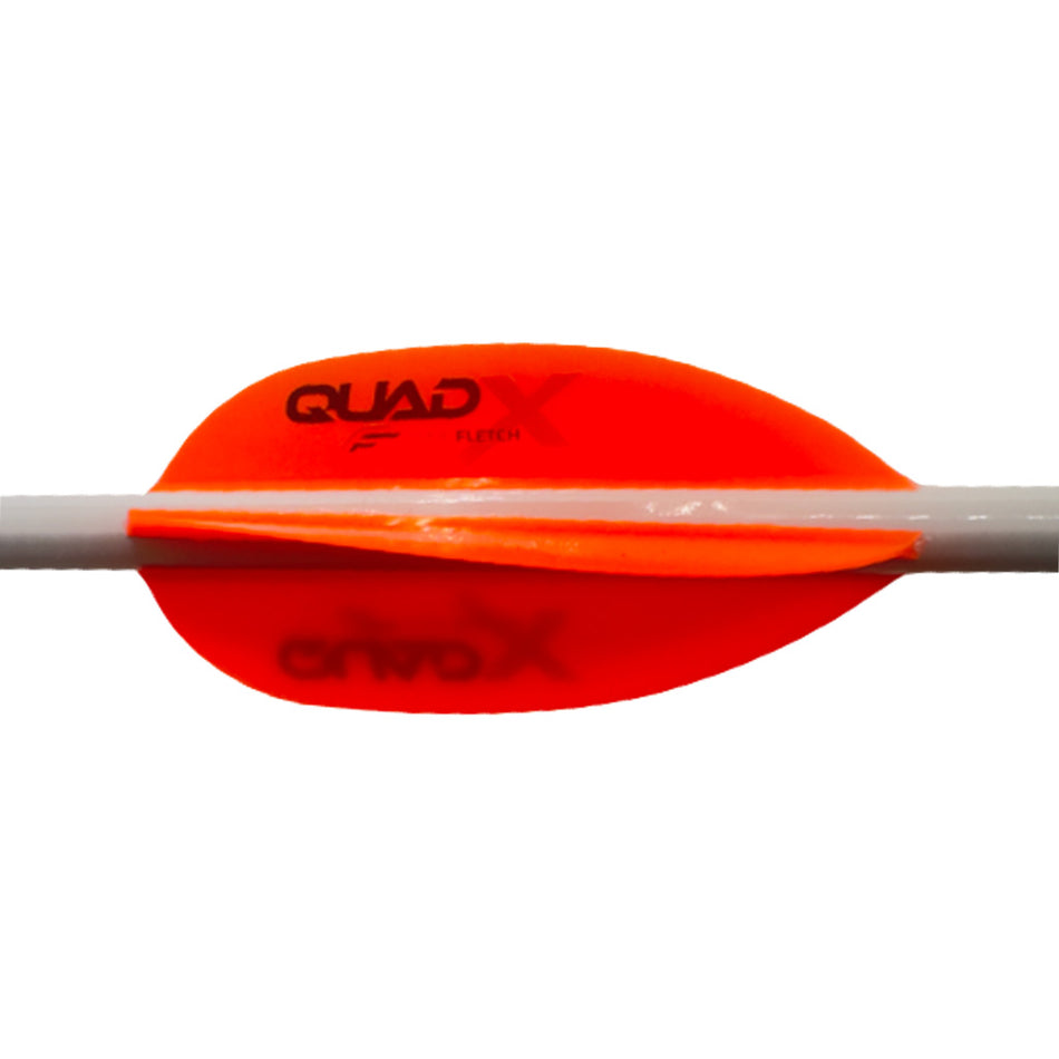 Flex Fletch Quad X 4-Fletch Vanes Blaze Orange 50 pk.