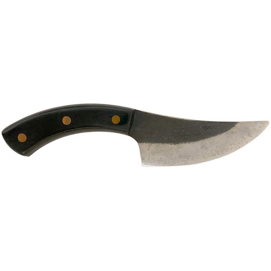 WatchFire Bosna 4.75" Fixed Blade Butcher Knife Black Pakkawood Handle