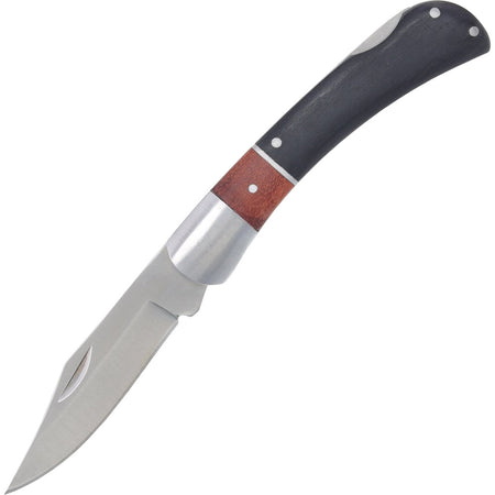 SZCO Black Bear Folding Knife 4 Inch Closed Length Pakkawood Grip