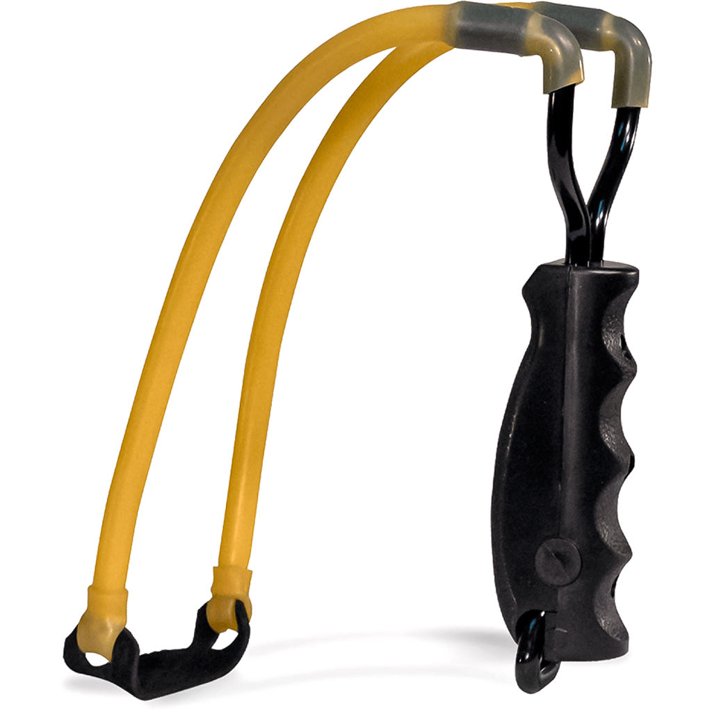 Marksman Classic II Slingshot Steel Yoke with Surgical Band and Leather Pouch