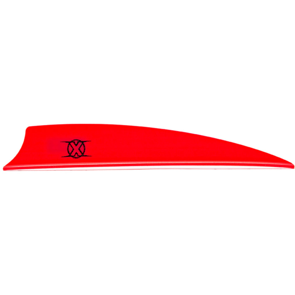 Bohning X Vanes 3 in. Shield Cut Neon Red 36-Pack