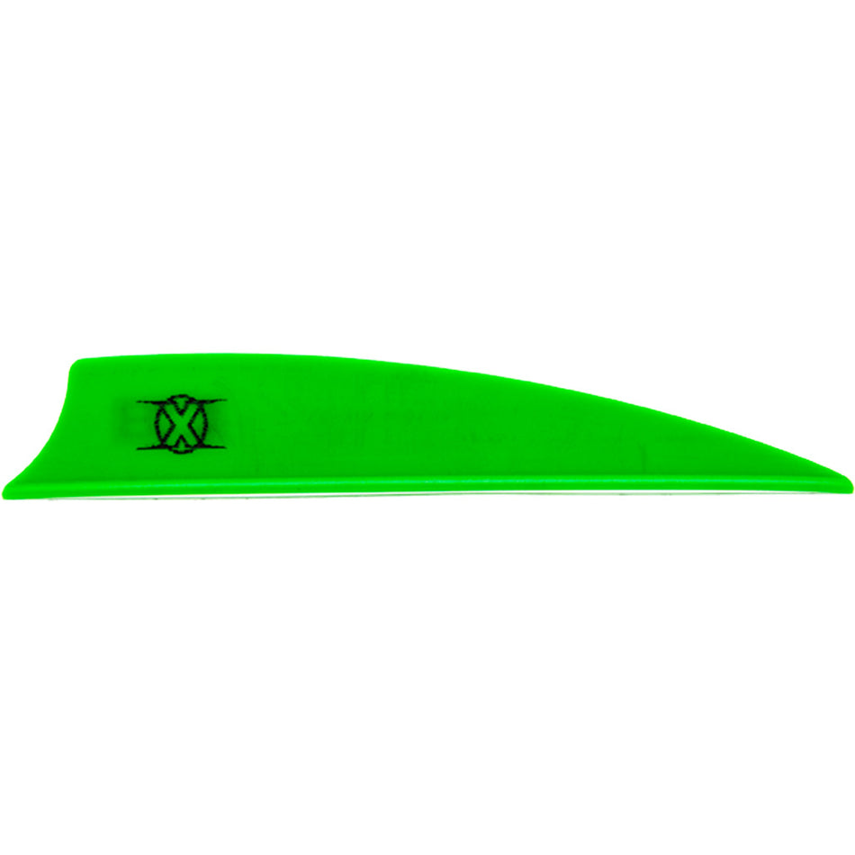 Bohning X Vanes 3 in. Shield Cut Neon Green 36-Pack