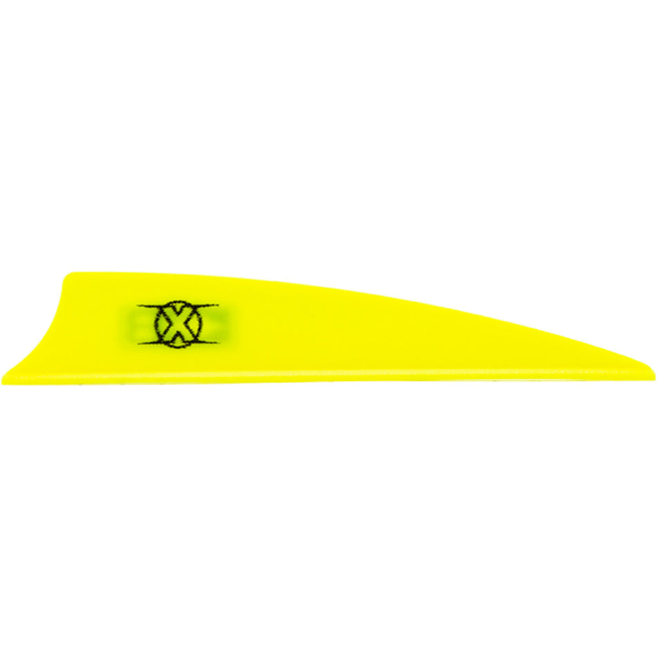 Bohning X Vanes 3 in. Shield Cut Neon Yellow 36-Pack