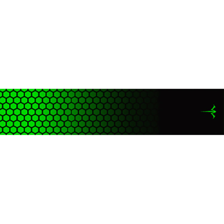 White Water Archery Arrow Wraps Honeycomb Fade Lime Green 5" x 1.125" 15 pk.