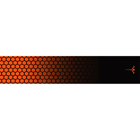 White Water Archery Arrow Wraps Honeycomb Fade Orange 5" x 1.125" 15 pk.