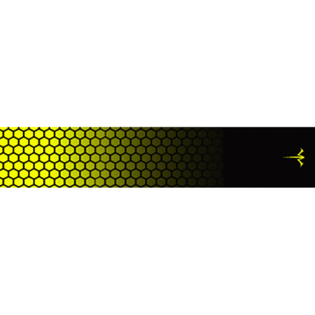 White Water Archery Arrow Wraps Honeycomb Fade Fluorescent Yellow 5" x 1.125" 15 pk.