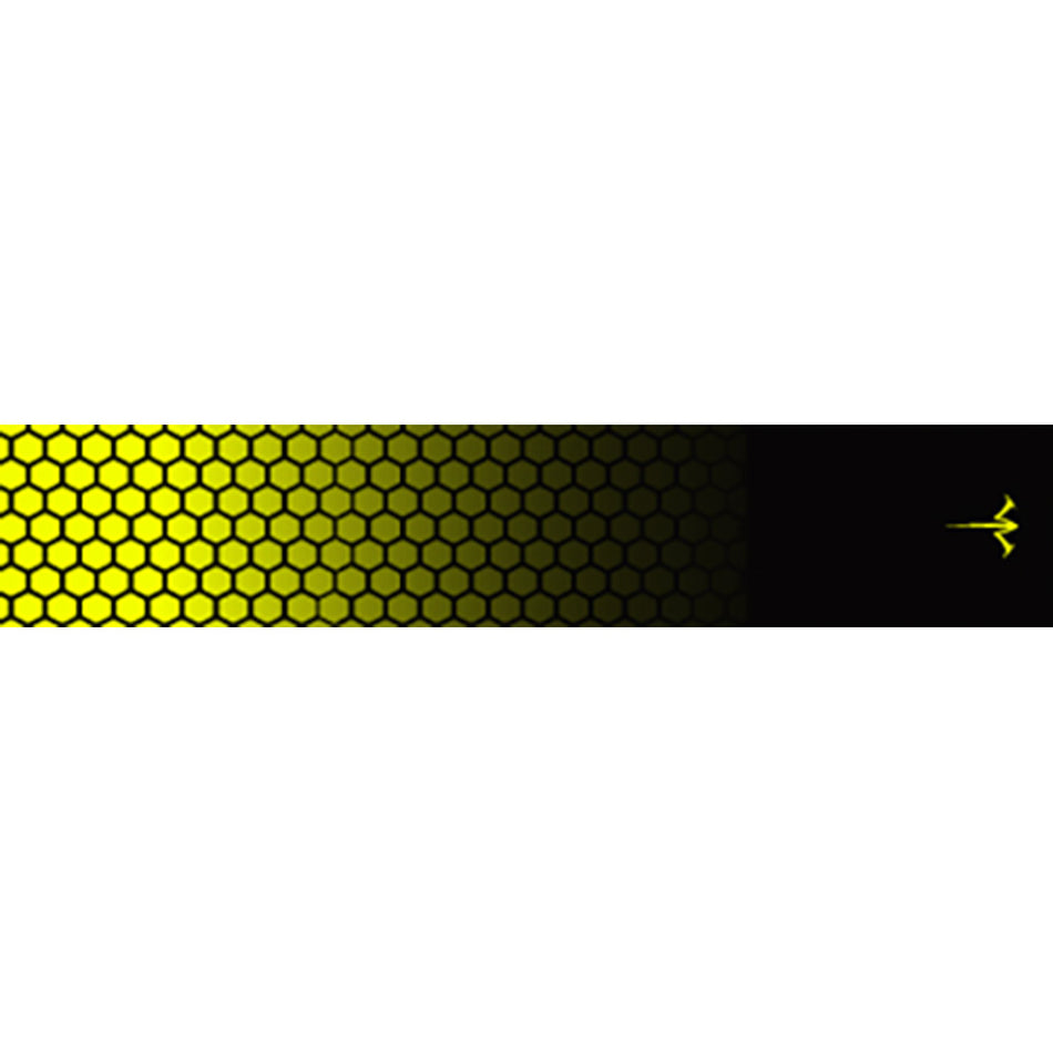 White Water Archery Arrow Wraps Honeycomb Fade Fluorescent Yellow 5" x 1.125" 15 pk.