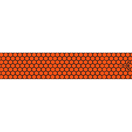 White Water Archery Arrow Wraps Honeycomb Open Flo Orange 5" x 1.125" 15 pk.
