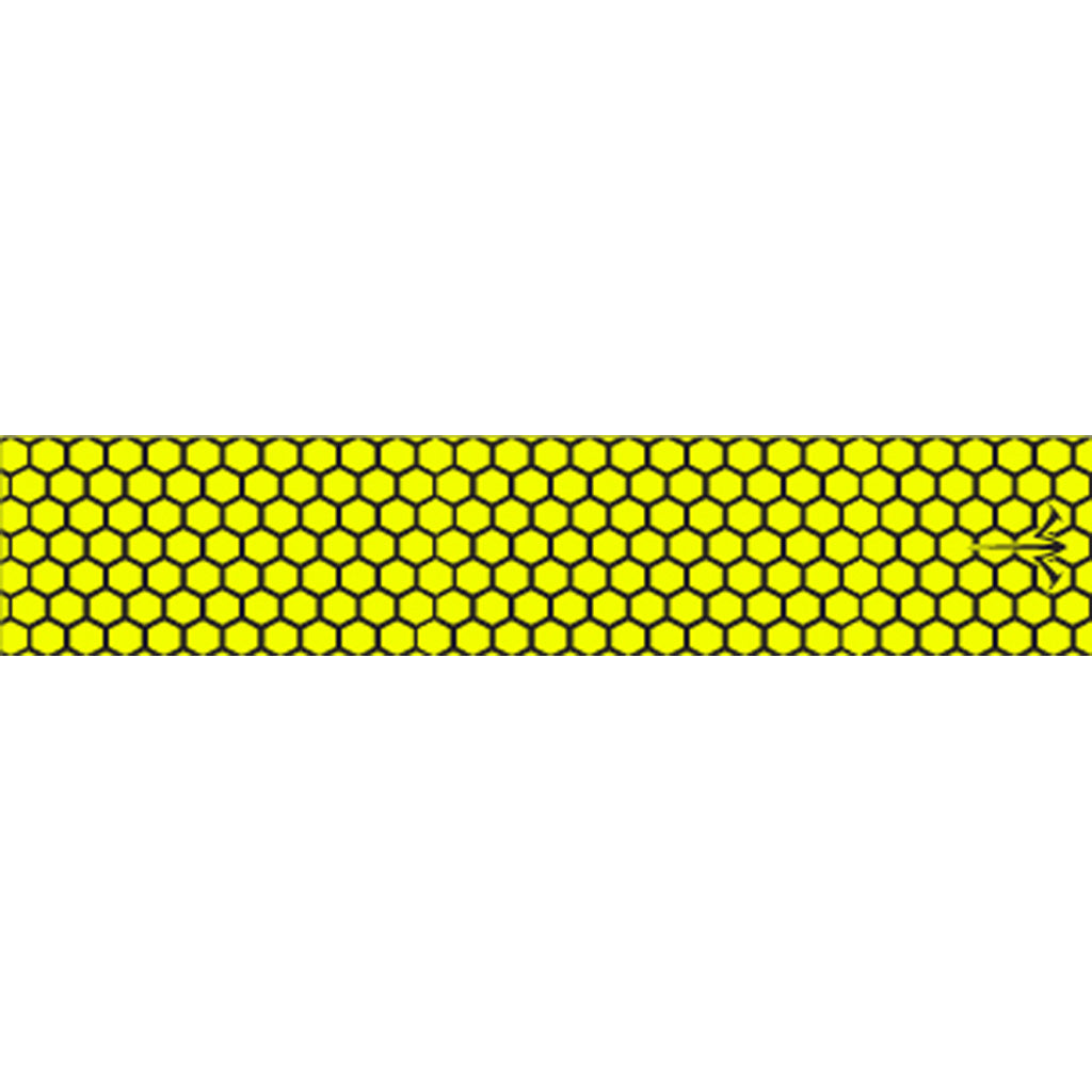 White Water Archery Arrow Wraps Honeycomb Open Flo Yellow 5" x 1.125" 15 pk.