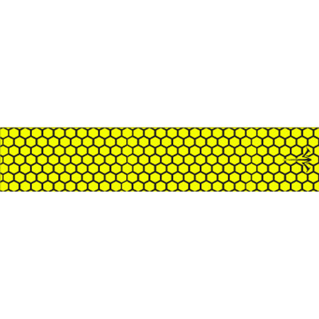 White Water Archery Arrow Wraps Honeycomb Open Flo Yellow 5" x 1.125" 15 pk.