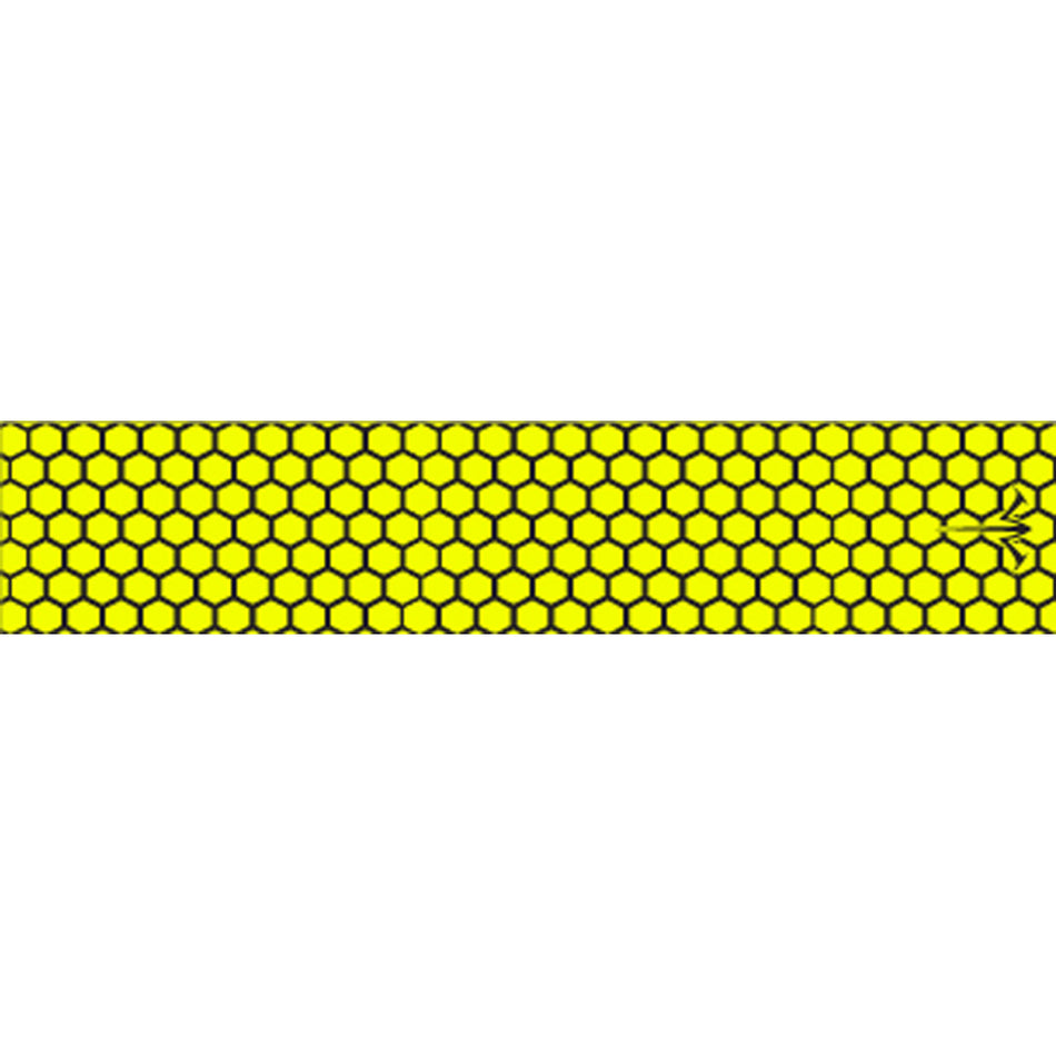 White Water Archery Arrow Wraps Honeycomb Open Flo Yellow 5" x 1.125" 15 pk.