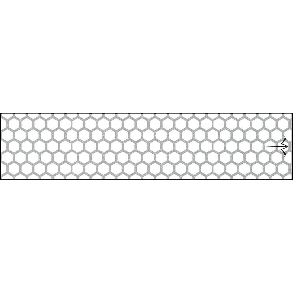 White Water Archery Arrow Wraps Reflective Honeycomb White 5" x 1.125" 15 pk.