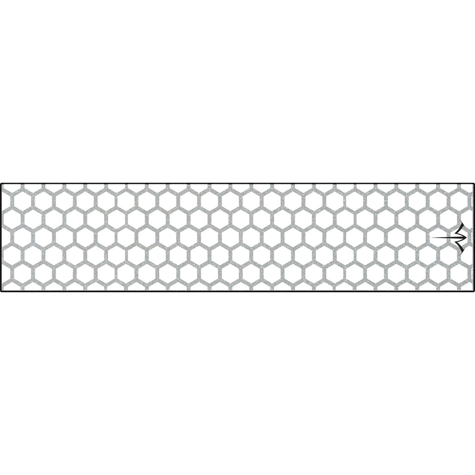 White Water Archery Arrow Wraps Reflective Honeycomb White 5" x 1.125" 15 pk.