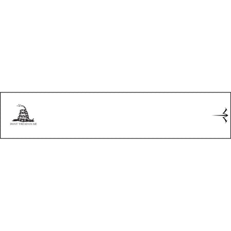 White Water Archery Arrow Wraps Gadsden Flag White 5" x 1.125" 15 pk.