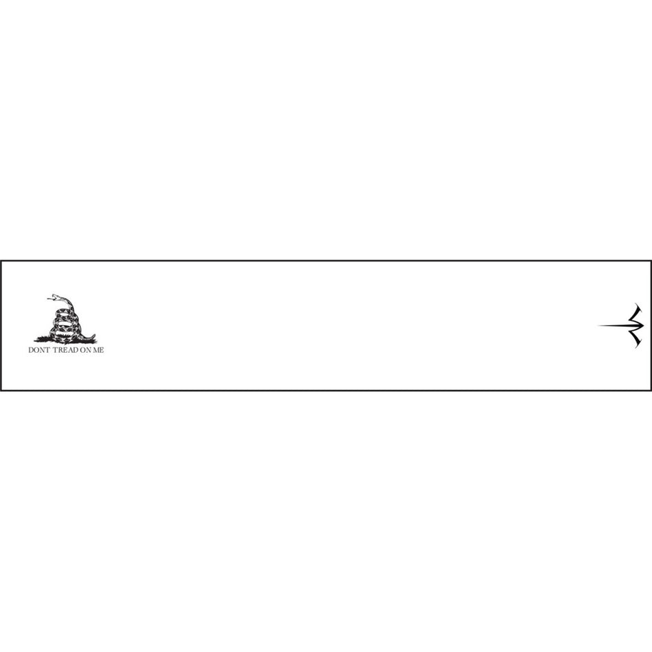 White Water Archery Arrow Wraps Gadsden Flag White 5" x 1.125" 15 pk.