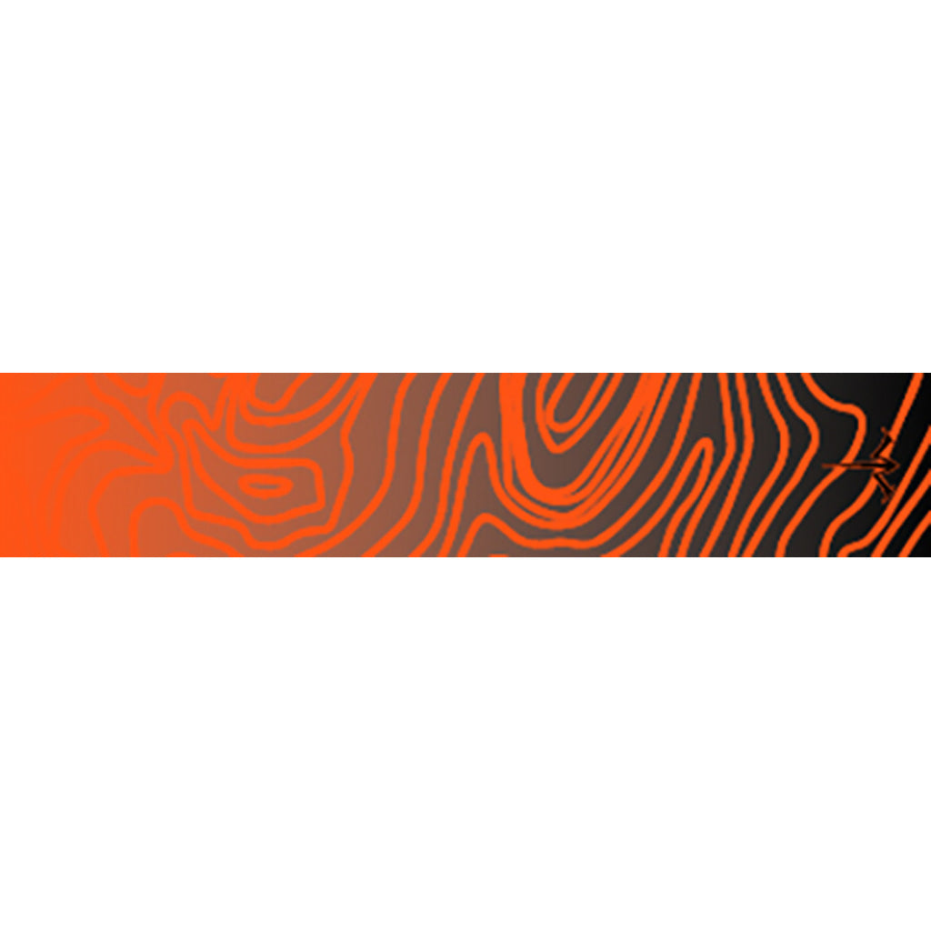 White Water Archery Orange Topo Fade Arrow Wraps 1.125 in. x 5 in. 15 pk.
