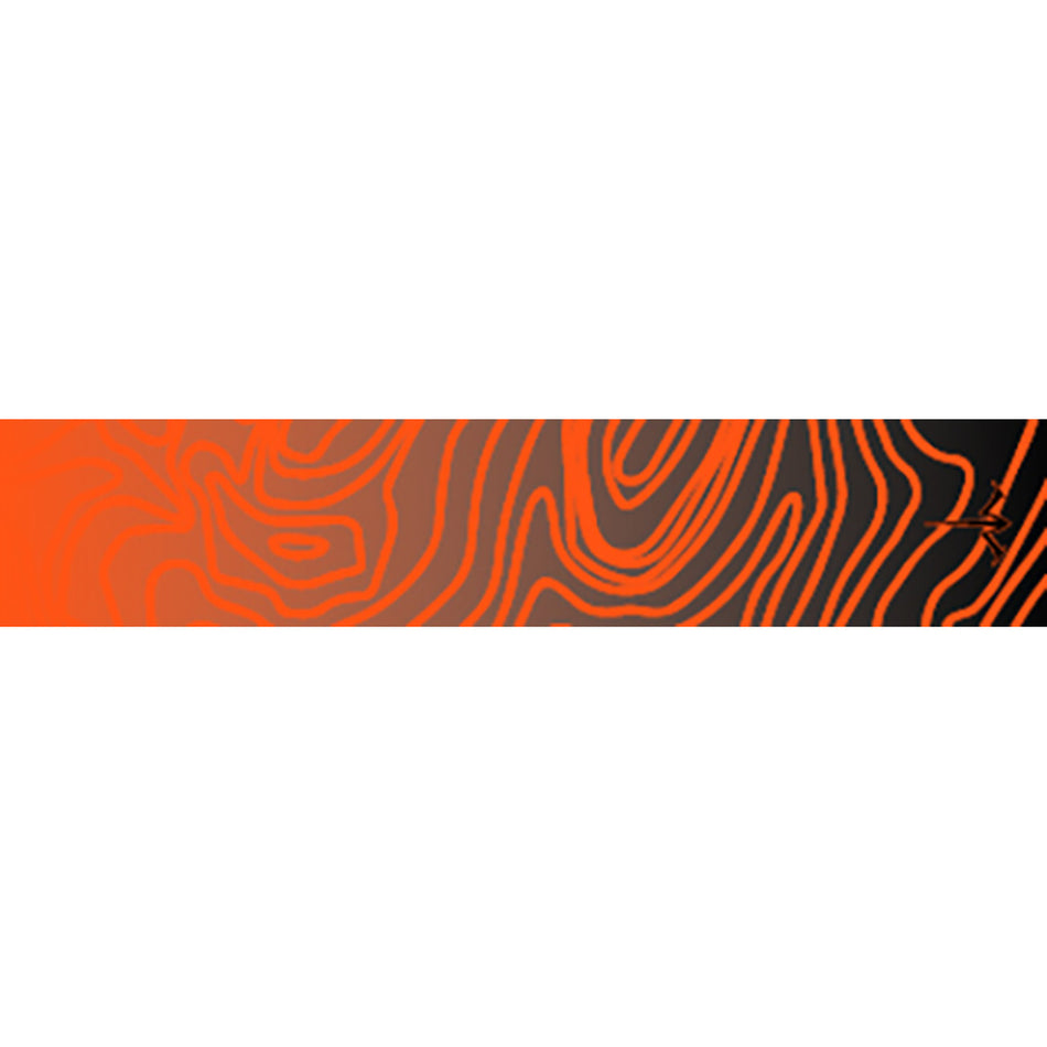 White Water Archery Orange Topo Fade Arrow Wraps 1.125 in. x 5 in. 15 pk.