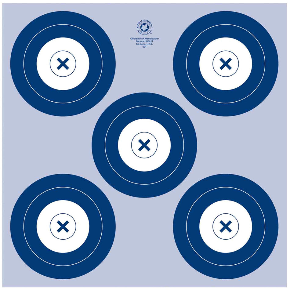 Maple Leaf NFAA 5 Spot Indoor Target 17x17 in. 25 pk.