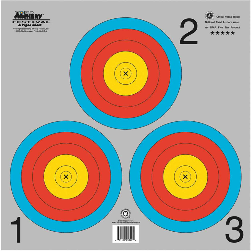 Maple Leaf World Archery Vegas 3-Spot Indoor Target 25 pk.