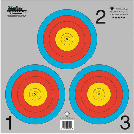 Maple Leaf World Archery Vegas 3-Spot Indoor Target 25 pk.