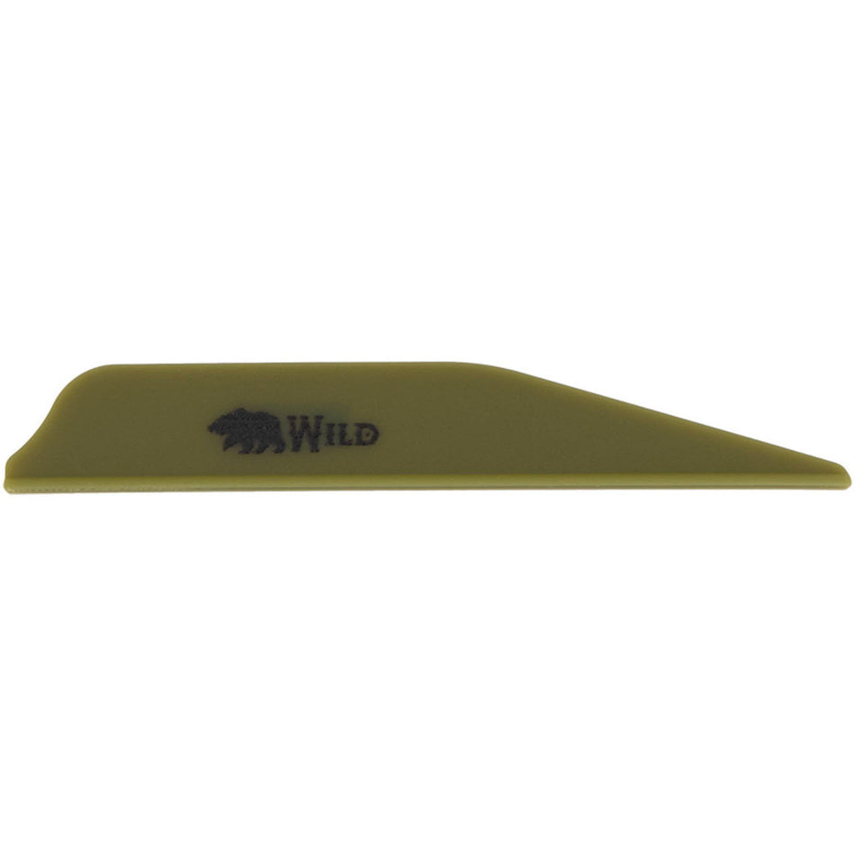 Bohning Wild Vanes 3 in. Olive Drab 100 pk.