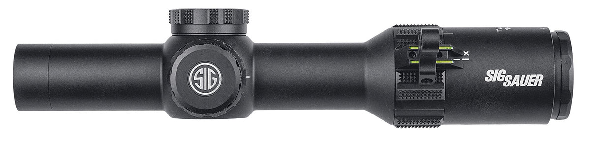 SIG SAUER TANGO4 Rifle Scope 1-4x24mm 30mm Tube 300 Blackout Horseshoe Illum Reticle Black
