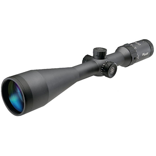 WHISKEY5 Scope 2.4-12x56mm Illuminated Hellfire Triplex SFP 30mm Tube Black TH-100 Turret