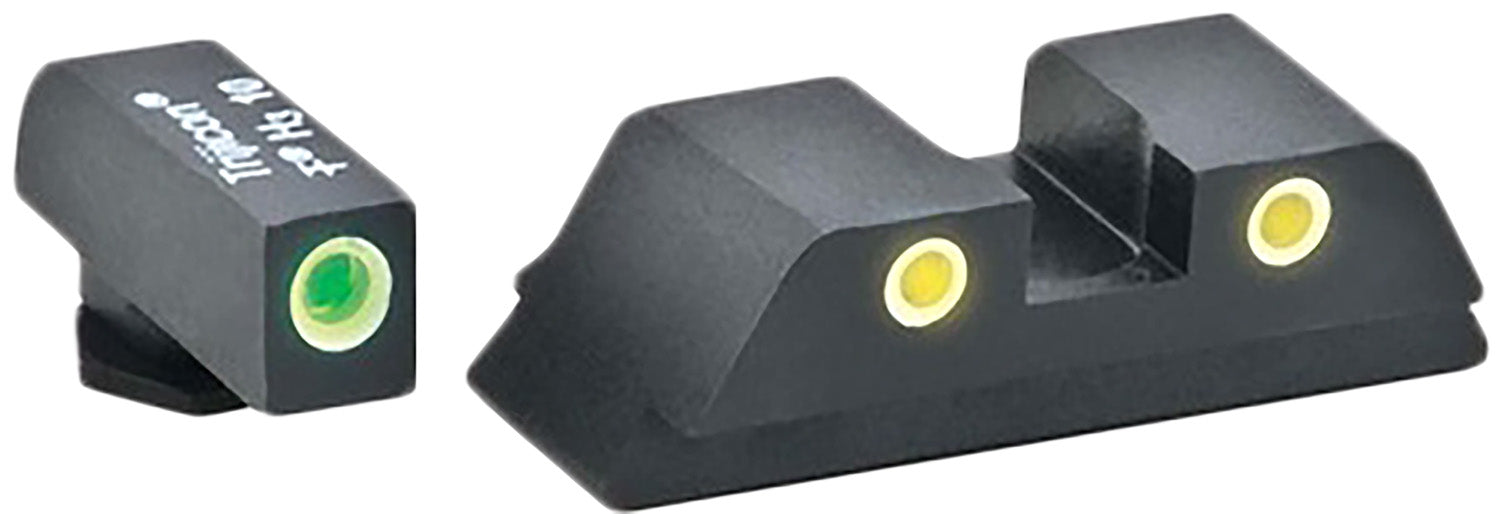 AmeriGlo GL5115 Classic Tritium Night Sight Set Glock Gen 5 9mm/.40 Green Front Yellow Rear