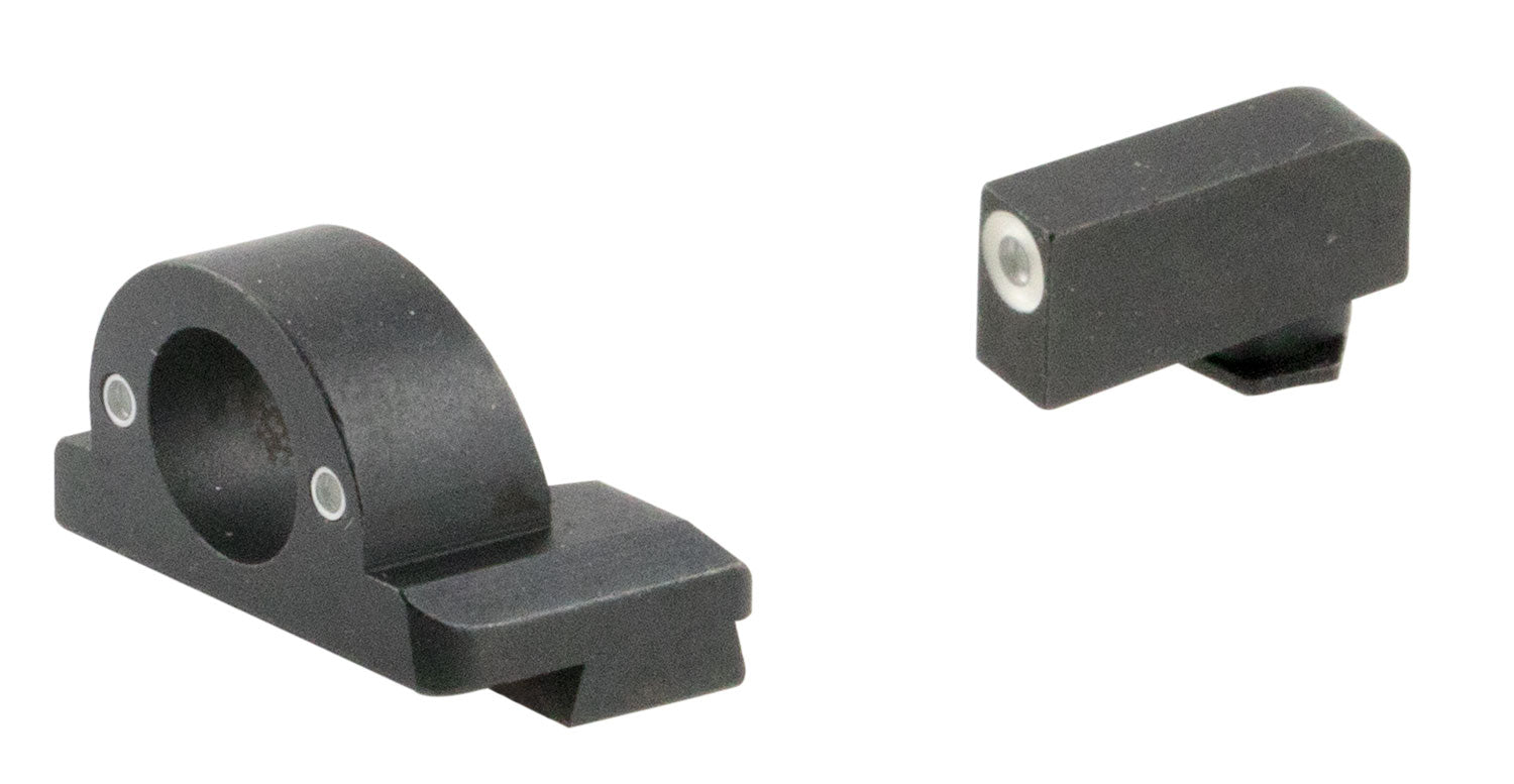 AmeriGlo GL5125 Ghost Ring Sight Set for Glock Gen 5 Green Tritium White Outline Front Green Aperture Rear
