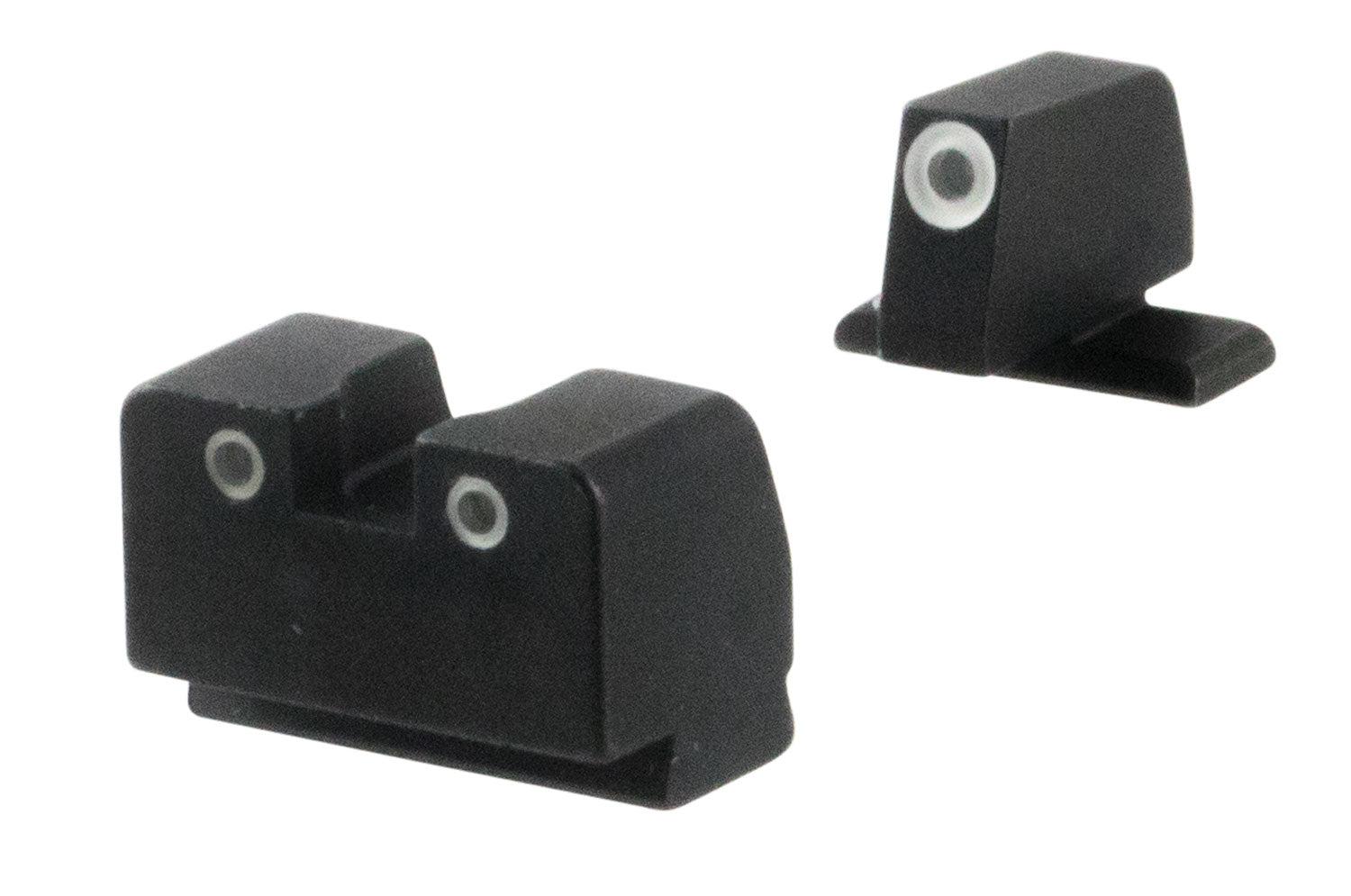 AmeriGlo SG181 Optic Compatible Tall Suppressor Tritium Sight Set for Sig Sauer Green White Outline