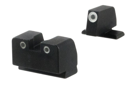 AmeriGlo SG181 Optic Compatible Tall Suppressor Tritium Sight Set for Sig Sauer Green White Outline