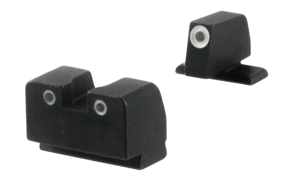 AmeriGlo SG181 Optic Compatible Tall Suppressor Tritium Sight Set for Sig Sauer Green White Outline