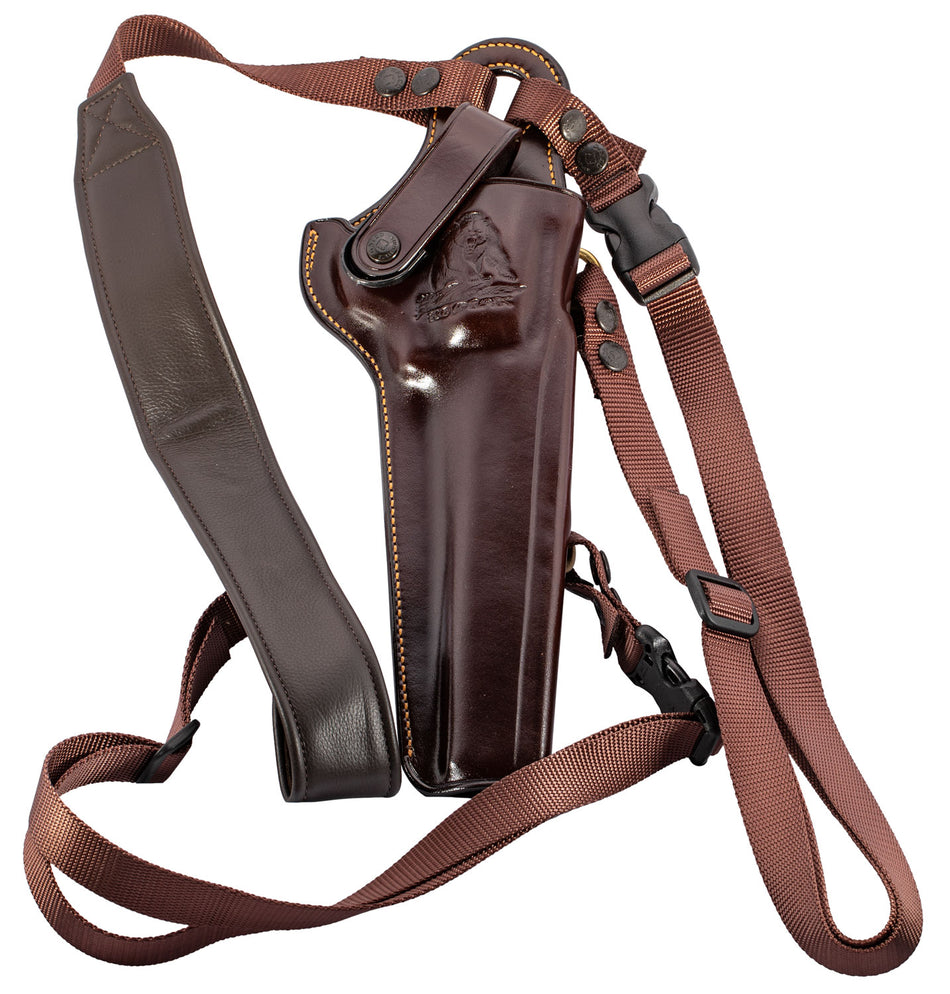 Galco KK130H Kodiak Chest Holster Havana Brown Leather Fits Ruger Super Redhawk 7.50" RH