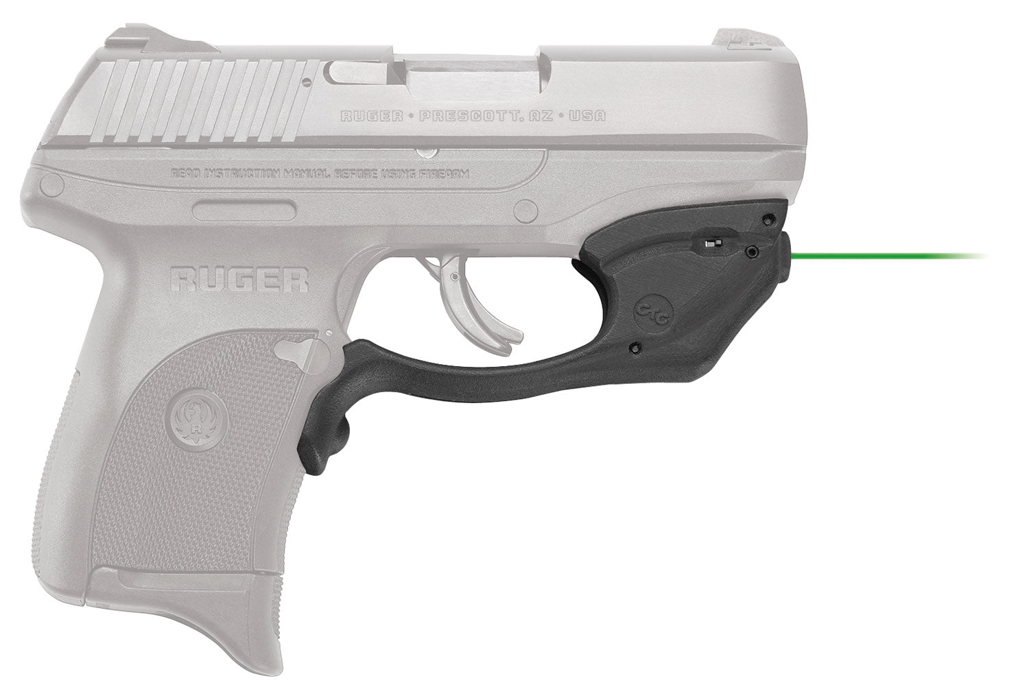 Crimson Trace Laserguard Green Laser Ruger EC9S LC9 LC9S LC380 Trigger Guard