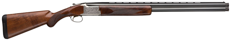 Browning Citori White Lightning 12 Gauge Shotgun, 28" Polished Blued Barrel, 3" Chamber, 2rd Capacity - Silver Nitride Finish, Gloss Walnut Stock