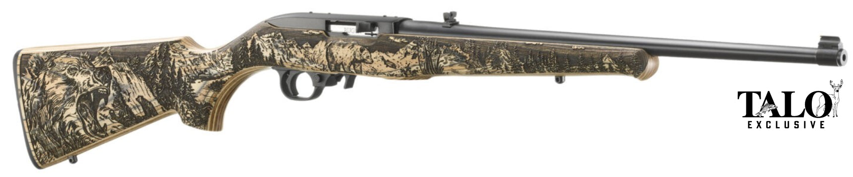 10/22 22LR Grizzly 18.5" Natural/Blue 10-rd TALO