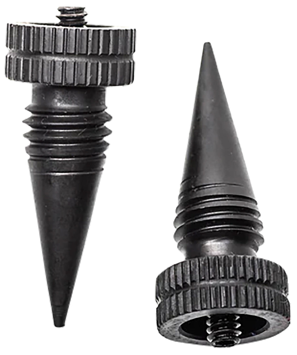 Accu-Tac LRS0200 Screw-On Replacement Spike Set for LR-10 Bipod, Black Oxide Aluminum