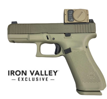 GLOCK 45 MOS 9mm Pistol, 4.02" Barrel, w/ Aimpoint ACRO, Debo Green, 17rd