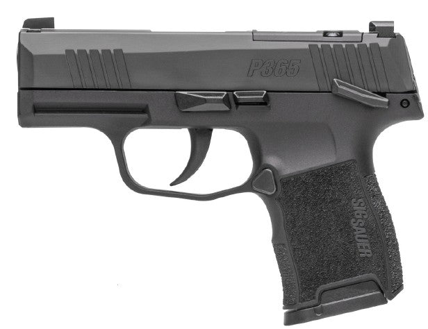 Sig Sauer 3659BXR3PMSSLCA P365 *CA Compliant 9mm Luger 10+1 3.10" Black Nitron Stainless Steel Optic Ready/Serrated Slide, Black Polymer Frame w/Accessory Rail, Black Polymer Grip