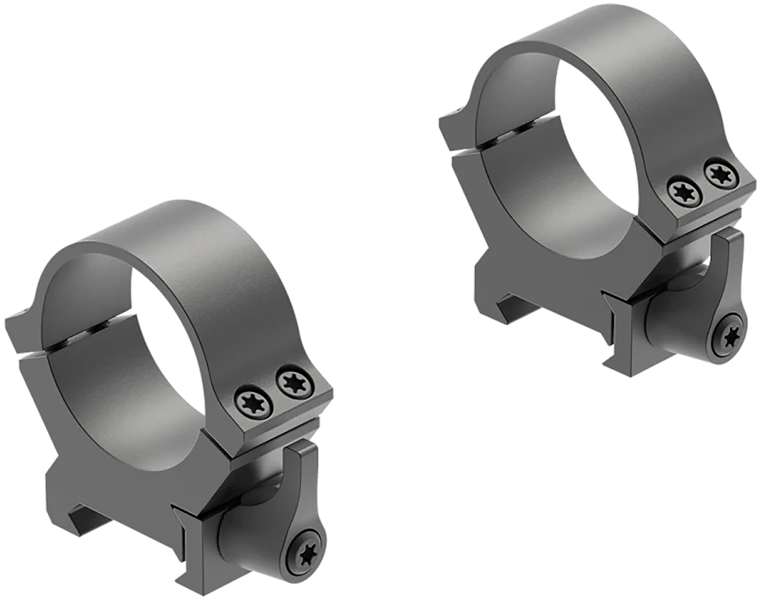 Leupold 174076 QRW2 30mm Medium Quick Release Scope Ring Set Matte Black Cross-Slot