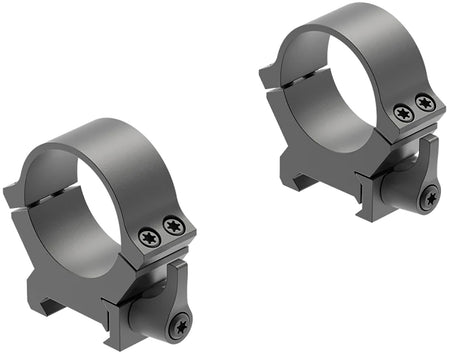 Leupold 174076 QRW2 30mm Medium Quick Release Scope Ring Set Matte Black Cross-Slot