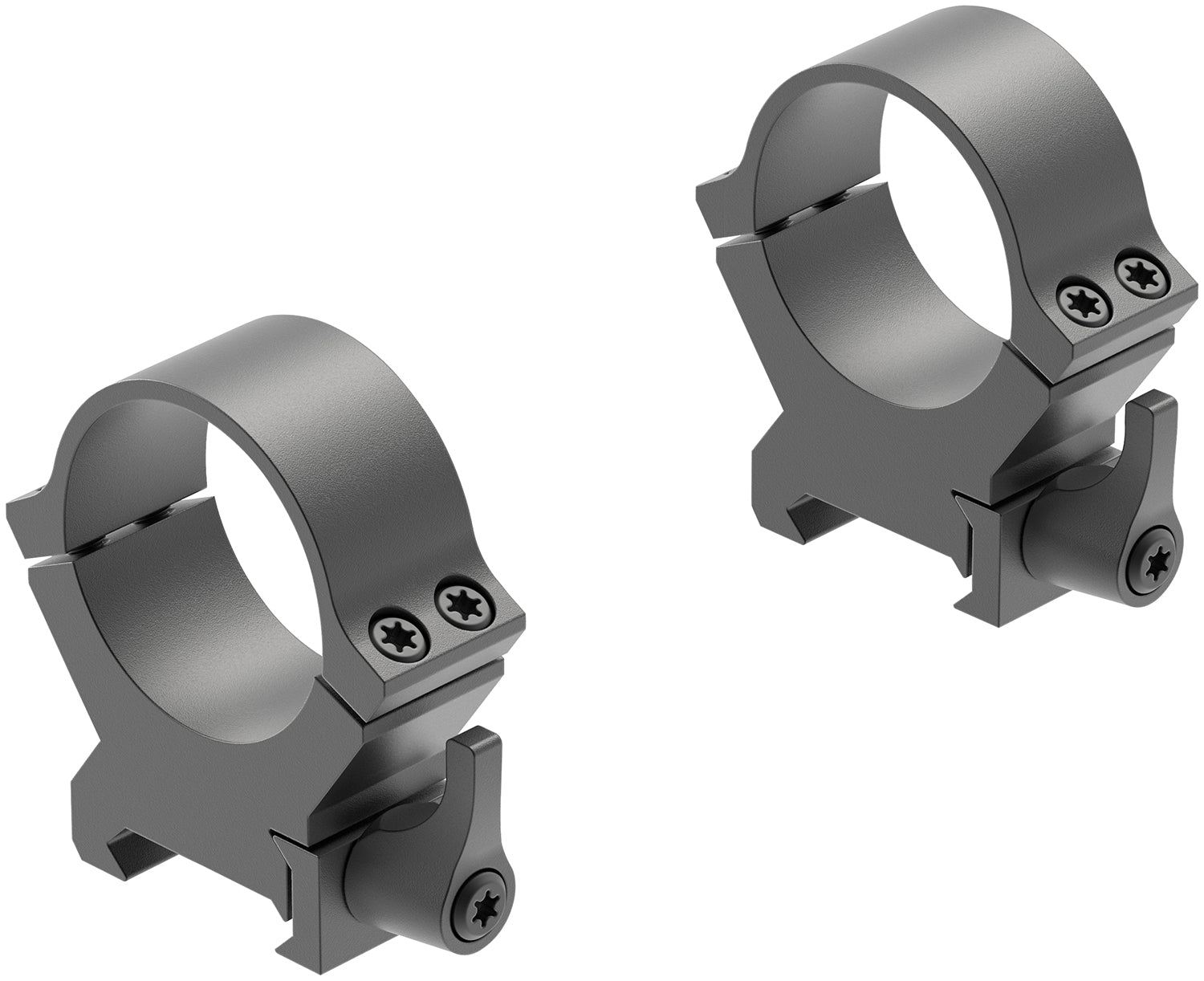 Leupold 174078 QRW2 30mm High Quick Release Scope Ring Set Matte Black Cross-Slot