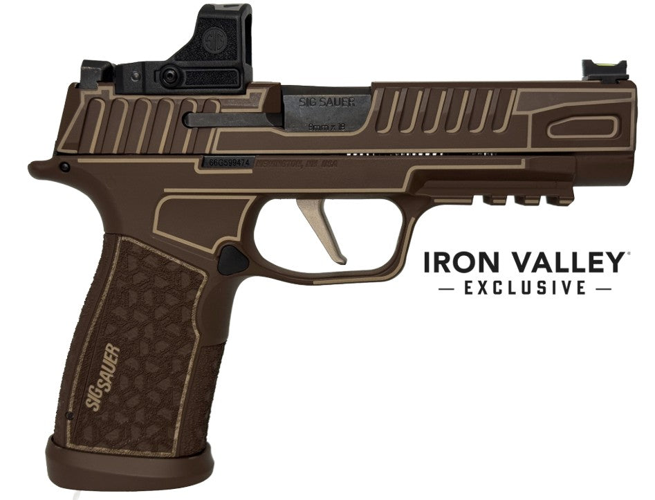 SIG P365 Fuse 9mm Pistol, 4.3" Barrel, Optics Ready w/ Romeo-RS, Anime Chocolate, 17/21rd